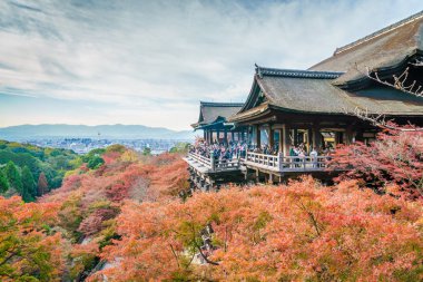 Güzel mimarisi Kiyomizu-dera Tapınağı, Kyoto, Japonya