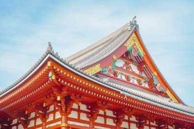 Japonya'da Asakusa Sensoji-ji Tapınağı