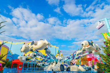 Osaka, Japonya - 1 Aralık 2015: Universal Studios Japonya (Usj). 