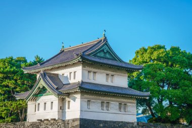 Tokyo, Japonya 'daki güzel imparatorluk sarayı.