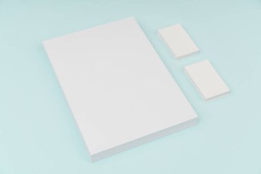 Boş afiş poster, broşür mockup, A4, bize-mektup, iş ile