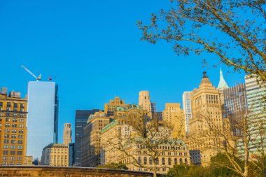 New York şehrinin silüeti .