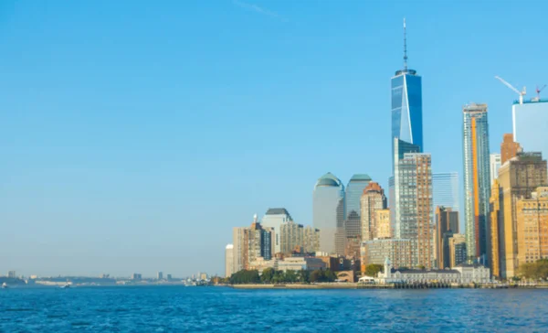 Sfocatura astratta Manhattan skyline, New York City. Stati Uniti  . — Foto Stock