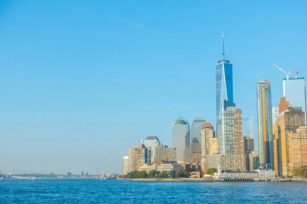 Sfocatura astratta Manhattan skyline, New York City. Stati Uniti  . — Foto Stock