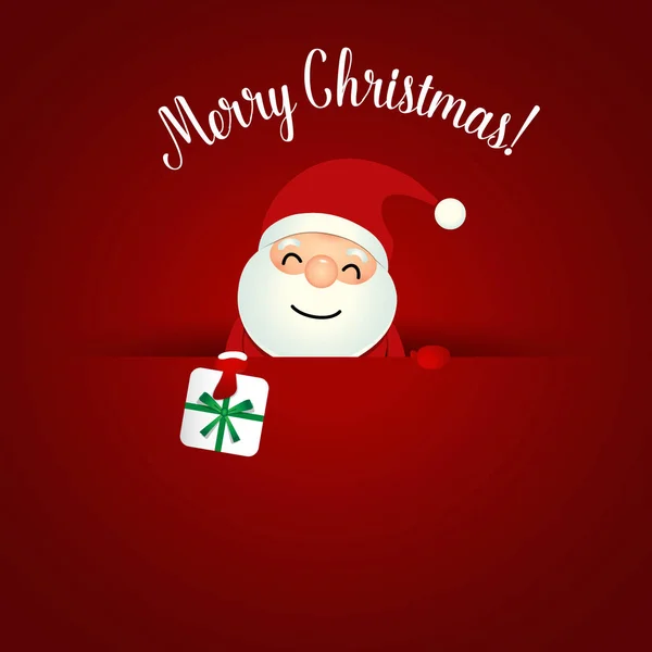 Biglietto di auguri natalizio con albero di Natale. Illustrazione vettoriale — Vettoriale Stock