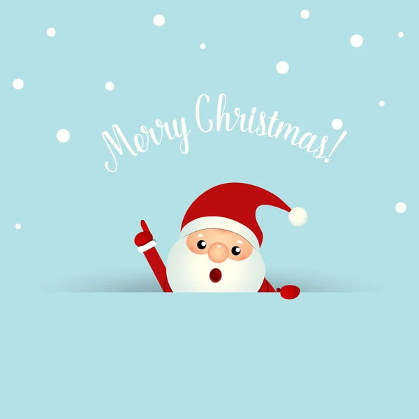 Χριστουγεννιάτικη κάρτα με Χριστούγεννα τον Άγιο Βασίλη. Διάνυσμα εικονογράφο — Διανυσματικό Αρχείο