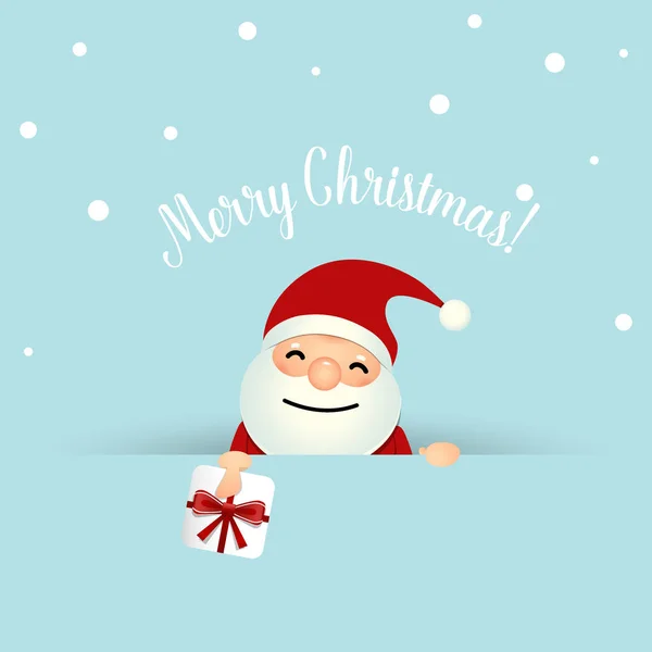 Χριστουγεννιάτικη κάρτα με Χριστούγεννα τον Άγιο Βασίλη. Διάνυσμα εικονογράφο — Διανυσματικό Αρχείο