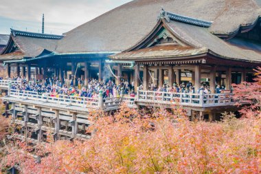 Güzel mimarisi Kiyomizu-dera Tapınağı, Kyoto, Japonya