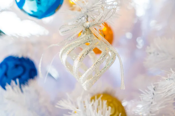 Christmas tree and decorations — Stock Photo, Image