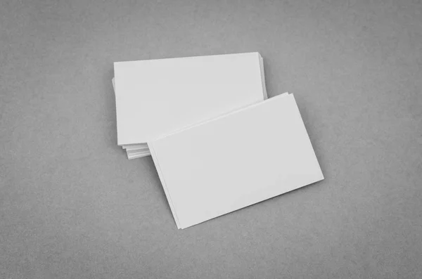 Business cards on gray background . — Stock Photo, Image