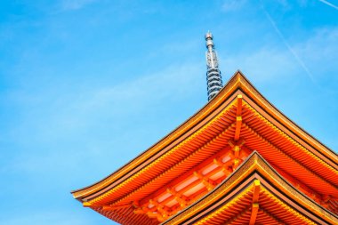 Güzel mimarisi Kiyomizu-dera Tapınağı, Kyoto, Japonya