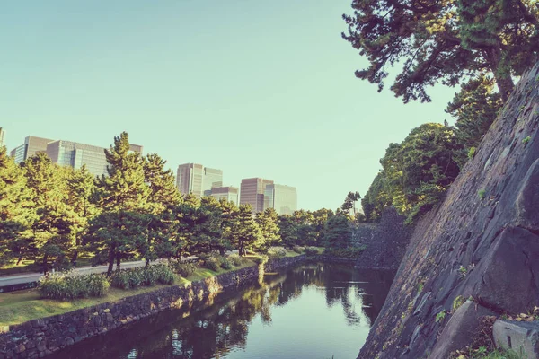 東京都都市景観 (フィルター画像処理ヴィンテージ効果 — ストック写真