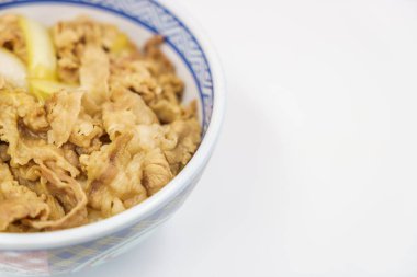 Japon geleneksel yemek sığır eti teriyaki pirinç