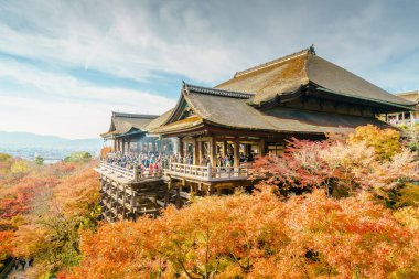 Güzel mimarisi Kiyomizu-dera Tapınağı, Kyoto, Japonya