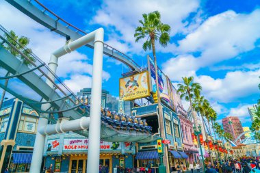 Osaka, Japonya - 1 Aralık 2015: Universal Studios Japonya (Usj). 