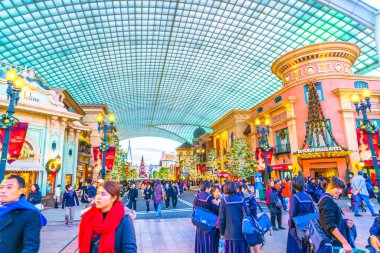 Osaka, Japonya - 1 Aralık 2015: Universal Studios Japonya (Usj). 