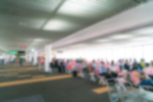 Sfocatura astratta passeggero in aeroporto — Foto Stock