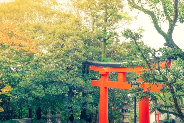 Fushimiinari Taisha Shrinetemple i Kyoto, Japan (filtrerad ima — Stockfoto