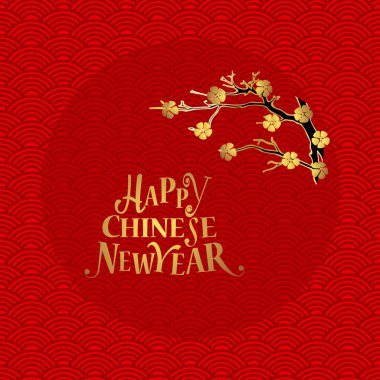 Çin yeni yılı Çin yeni yılı letteri ile arka plan tasarım