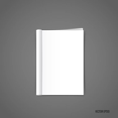 Katalog, dergi boş, sahte kitap. Vektör çizim