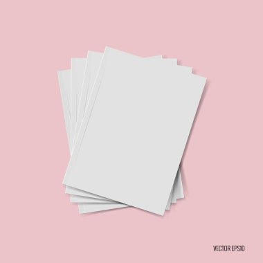 Katalog, dergi boş, sahte kitap. Vektör çizim