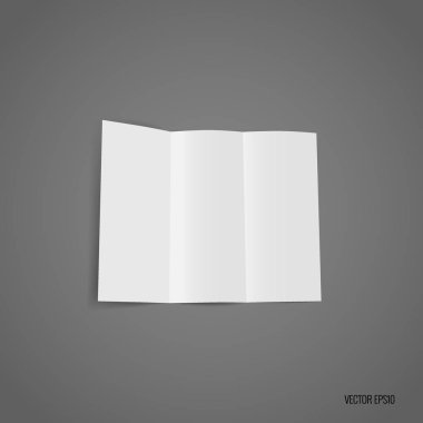 Panelli beyaz şablon kağıt. Vektör çizim