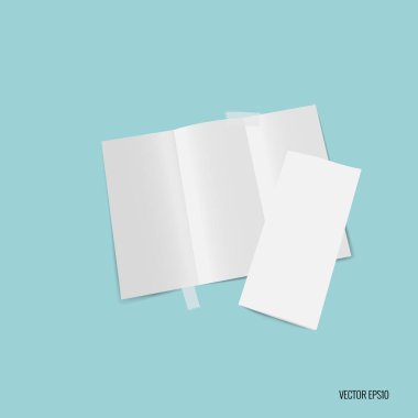 Panelli beyaz şablon kağıt. Vektör çizim