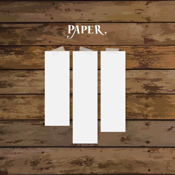 Бумаги с белыми банкнотами, готовы к твоему сообщению. Векторная иллюстра — стоковый вектор