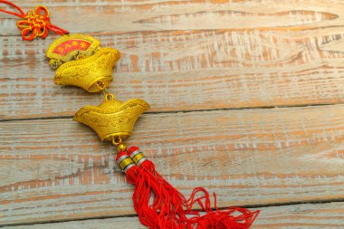 Çin yeni yılı dekorasyon ahşap duvar., Çince karakterler te