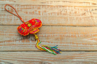 Çin yeni yılı dekorasyon ahşap duvar., Çince karakterler te