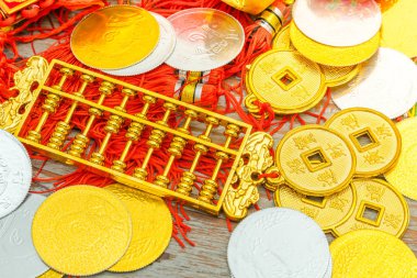 Çin yeni yılı dekorasyon ahşap duvar., Çince karakterler te