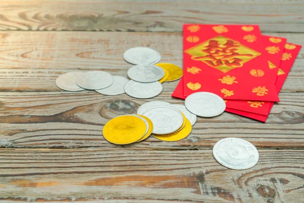 Çin yeni yılı dekorasyon ahşap duvar., Çince karakterler te