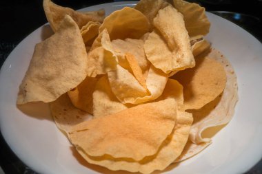 Çapati veya beyaz yemek Hint ekmek .