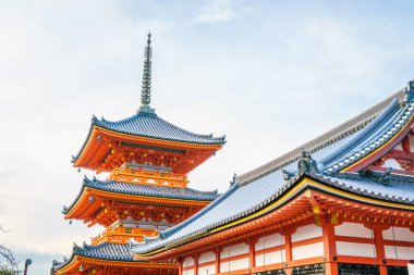 Güzel mimarisi Kiyomizu-dera Tapınağı, Kyoto, Japonya