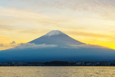 Fuji Dağı'nın günbatımı, Japonya