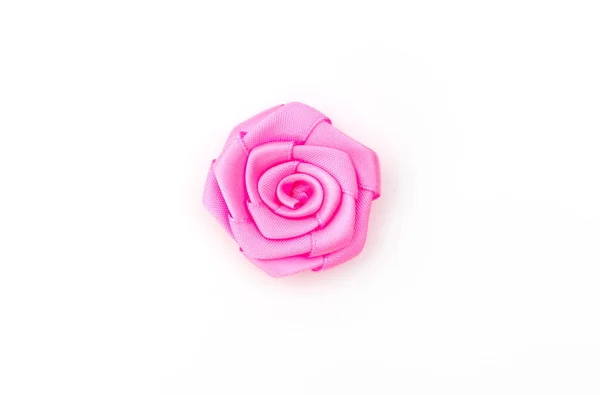 Róża Kwiat wstążki na białe tło  . — Zdjęcie stockowe