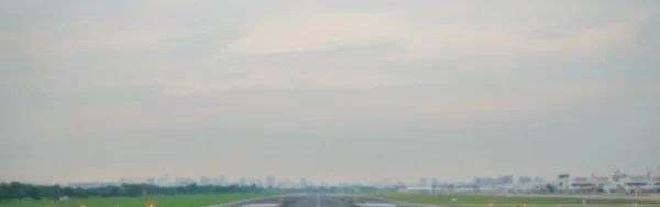 Abstract blur airplane terminal in airport . — Stock Photo, Image