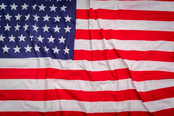 Primer plano de la bandera americana  . — Foto de Stock