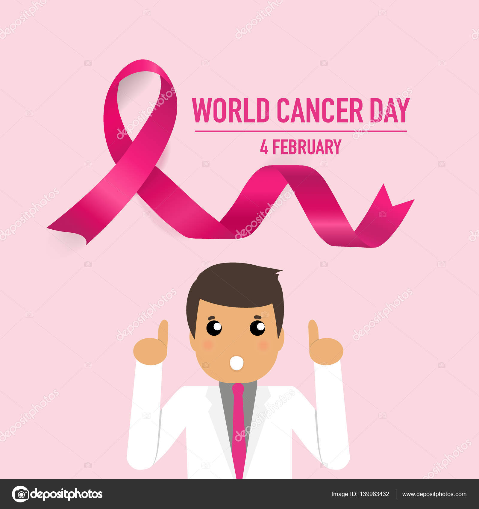 World Cancer Day February 4 World Cancer Day Design Background Vector Image By C Jannystockphoto Vector Stock