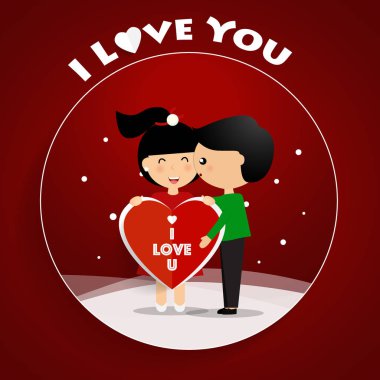 Sevgiliye arka plan tasarımı. Vektör çizim