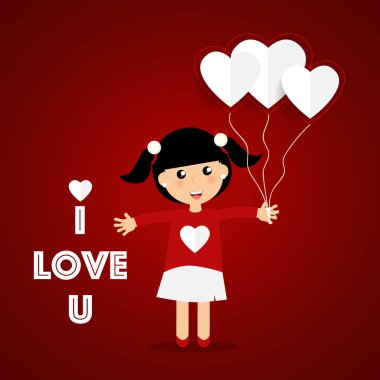 Sevgiliye arka plan tasarımı. Vektör çizim