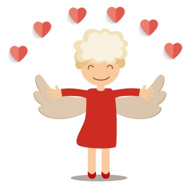 Sevgiliye arka plan tasarımı. Vektör çizim