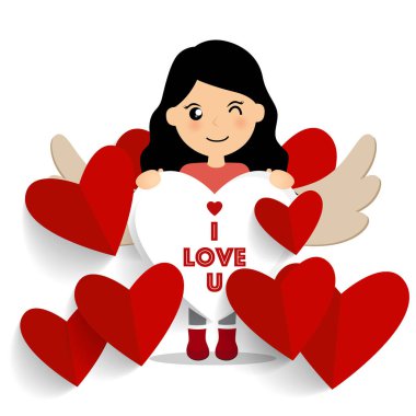 Sevgiliye arka plan tasarımı. Vektör çizim