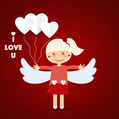 Sevgiliye arka plan tasarımı. Vektör çizim