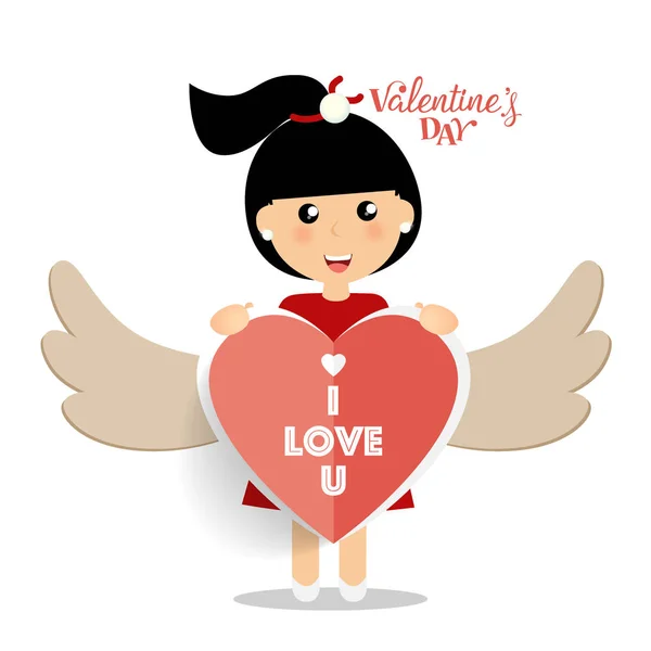 Día de San Valentín diseño de fondo. Ilustración vectorial — Vector de stock