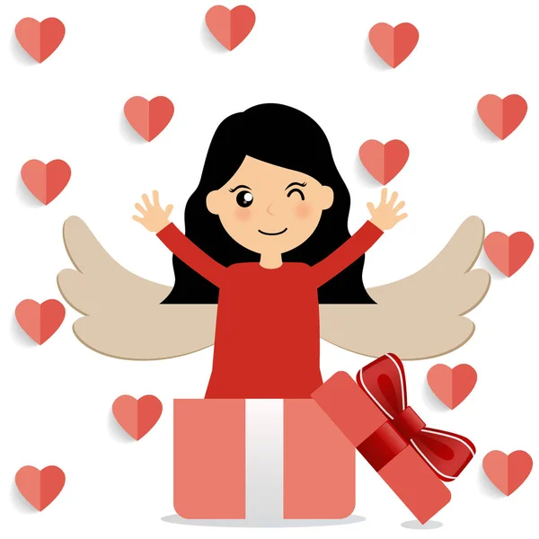 Día de San Valentín diseño de fondo. Ilustración vectorial — Vector de stock