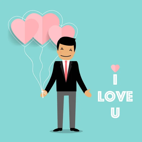 Valentine design de fundo dia. Ilustração vetorial —  Vetores de Stock