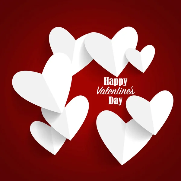 Valentines day background design. Vector illustration — Stock Vector