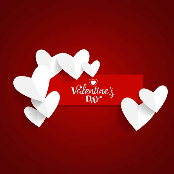 Valentijnsdag ontwerp van de achtergrond. Vectorillustratie — Stockvector