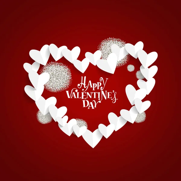 Valentin-nap háttérgrafika. Vektoros illusztráció — Stock Vector